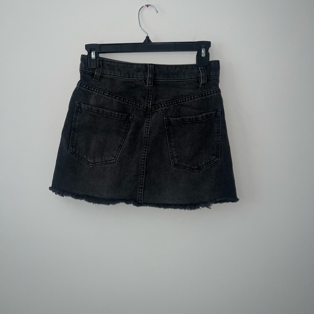 Free People Black Jean Skirt - Picture 4 of 5